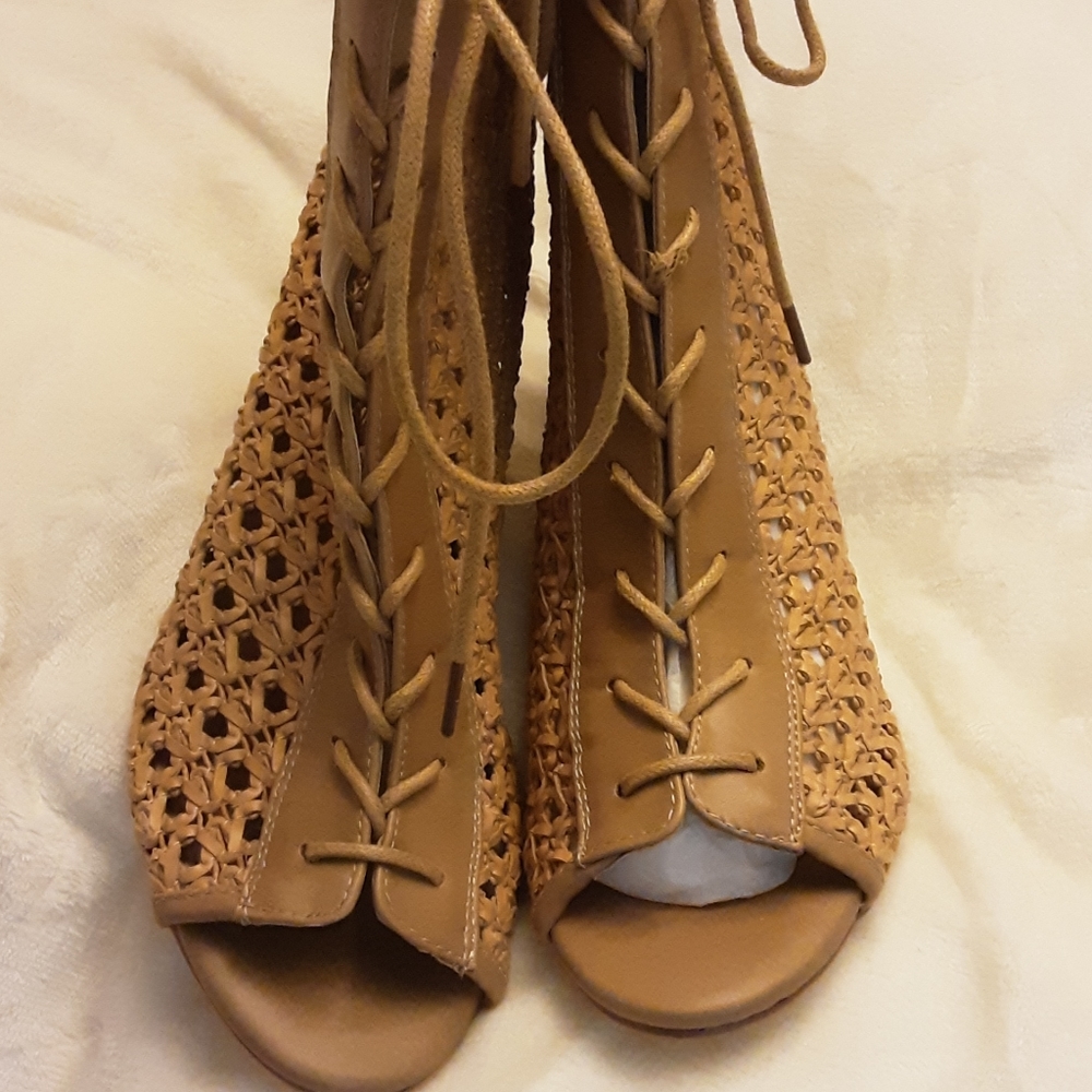 Cato weave open toe ankle bootie - Picture 5 of 7